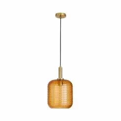Dunelm Amber Retro 1 Light Pendant Ceiling Fitting -wall lights Shop 30731216 alt05