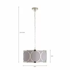 Dunelm Delphi 1 Light Pendant Ceiling Fitting -wall lights Shop 30731220 alt07