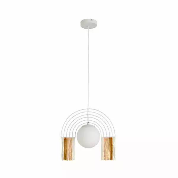 Dunelm Rainbow Fringe Ceiling Fitting 6 Dunelm Rainbow Fringe Ceiling Fitting - Image 4