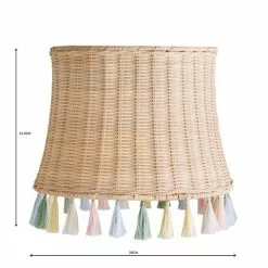Dunelm Fiesta Rattan Tassel Easy Fit Pendant Shade -wall lights Shop 30734619 alt06