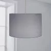 Dunelm Luna Drum Lamp Shade 20cm Dove Grey -wall lights Shop 30734628