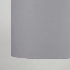 Dunelm Luna Drum Lamp Shade 20cm Dove Grey -wall lights Shop 30734628 alt02