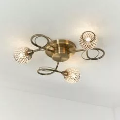 Vogue Lighting Vogue Malden 3 Light Flush Ceiling Fitting
