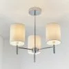 Vogue Lighting Vogue Dewey Chrome 3 Light Flush Ceiling Fitting