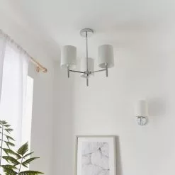 Vogue Lighting Vogue Dewey Chrome 3 Light Flush Ceiling Fitting 10 Vogue Lighting Vogue Dewey Chrome 3 Light Flush Ceiling Fitting -wall lights Shop 30743005 alt02
