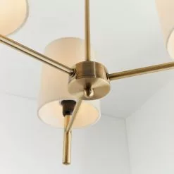 Vogue Lighting Vogue Dewey Antique Brass 3 Light Flush Ceiling Fitting 12 Vogue Lighting Vogue Dewey Antique Brass 3 Light Flush Ceiling Fitting -wall lights Shop 30743006 alt04