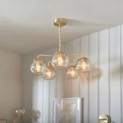 Vogue Lighting Vogue Arkoma Glass 5 Light Chandelier