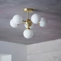 Vogue Lighting Vogue Elberton 6 Light 43cm Flush Chandelier -wall lights Shop 30743062 alt03