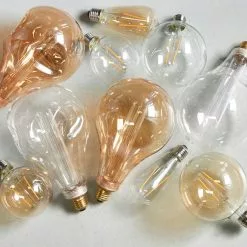 Vogue Lighting Vogue 2 Watt ES LED Amber Filament Large Globe Bulb -wall lights Shop 30743087 alt05