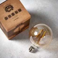 Vogue Lighting Vogue 2 Watt ES LED Amber Filament XL Globe Bulb -wall lights Shop 30743088 alt02