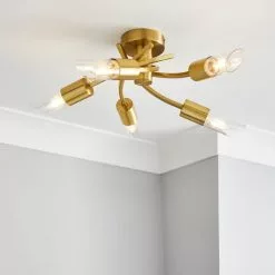 Dunelm Corvus 5 Light Ceiling Fitting