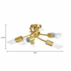Dunelm Corvus 5 Light Ceiling Fitting -wall lights Shop 30752909 alt07