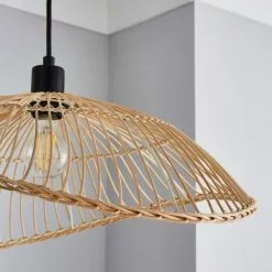 Elements Jaula Rattan 1 Light Ceiling Fitting -wall lights Shop 30752929 alt02