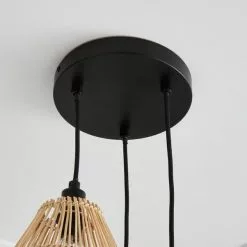 Elements Jaula 3 Light Rattan Cluster Fitting 11 Elements Jaula 3 Light Rattan Cluster Fitting -wall lights Shop 30752931 alt03