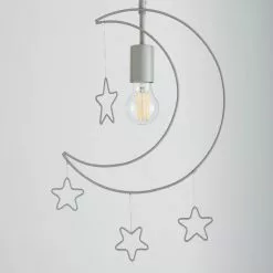 Dunelm Moon Stars 1 Light Pendant Ceiling Fitting -wall lights Shop 30752938 alt02