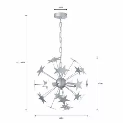 Dunelm Star Sputnik 6 Light Ceiling Fitting -wall lights Shop 30752945 alt07