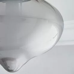 Dunelm Voyager 1 Light Smoked Flush Ceiling Fitting -wall lights Shop 30752951 alt02