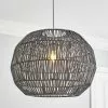 Dunelm Wicker Woven Easy Fit Pendant