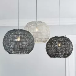 Dunelm Wicker Woven Easy Fit Pendant -wall lights Shop 30753142 alt06