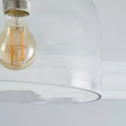 Dunelm Palazzo Clear 1 Light Flush Fitting -wall lights Shop 30753371 alt02