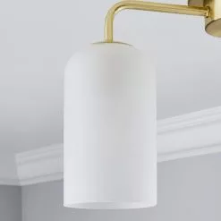 Dunelm Palazzo Gold 3 Light Semi Flush Fitting -wall lights Shop 30753376 alt02