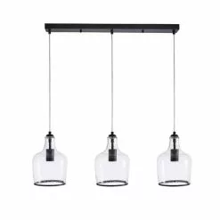 Dunelm Lenny 3 Light Black Diner Ceiling Fitting -wall lights Shop 30753379 alt05