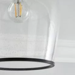 Dunelm Lenny 1 Light Black Flush Ceiling Fitting -wall lights Shop 30753380 alt02