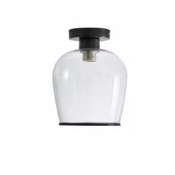 Dunelm Lenny 1 Light Black Flush Ceiling Fitting -wall lights Shop 30753380 alt05