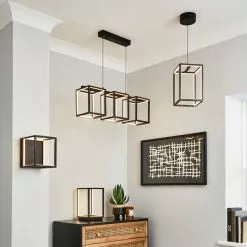 Dunelm Depere Integrated LED Black LED Wall Light -wall lights Shop 30753390 alt06