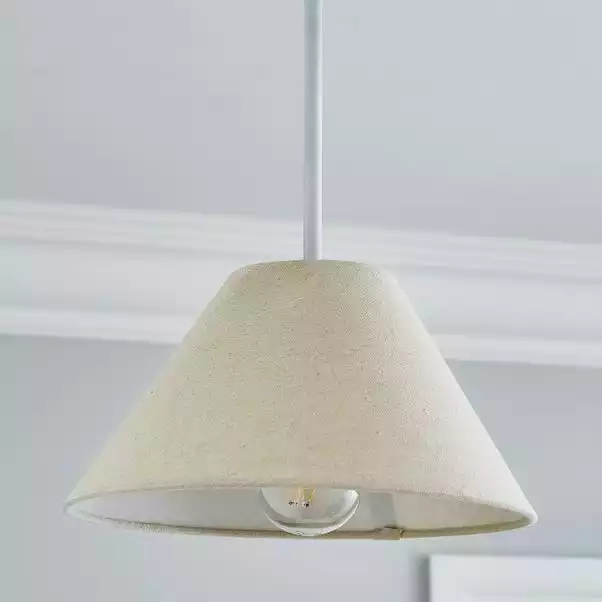 Dunelm Luna Conical Natural Shade 35cm 4 Dunelm Luna Conical Natural Shade 35cm - Image 2