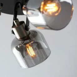 Dunelm Palazzo 3 Light Smoked Glass Spotlight -wall lights Shop 30754813 alt04