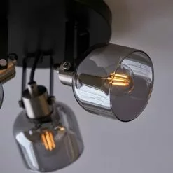 Dunelm Palazzo 3 Light Smoked Glass Spotlight -wall lights Shop 30754813 alt05