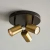 Dunelm Carter 3 Light Gold Spotlight