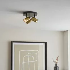 Dunelm Carter 3 Light Gold Spotlight -wall lights Shop 30754821 alt02