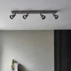 Dunelm Grove Grey 4 Light Spotlight Bar -wall lights Shop 30754825 alt03