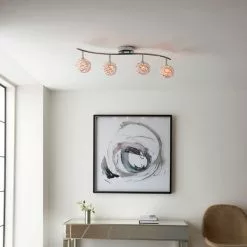 Dunelm Cecillie 4 Light Spotlight Bar -wall lights Shop 30754828 alt02