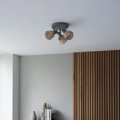 Dunelm Ohio 3 Light Grey Spotlight -wall lights Shop 30754832 alt03