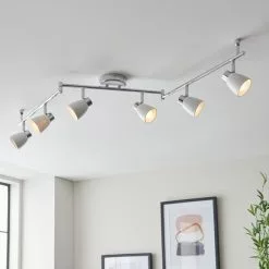 Dunelm Alto 6 Light Chrome Spotlight Bar