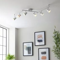 Dunelm Alto 6 Light Chrome Spotlight Bar -wall lights Shop 30754842 alt02