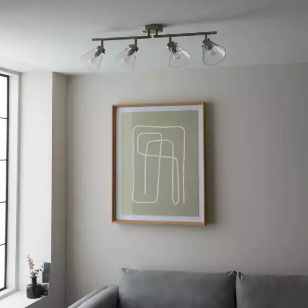 Dunelm Delavin 4 Light Satin Nickel Spotlight Bar 6 Dunelm Delavin 4 Light Satin Nickel Spotlight Bar - Image 4