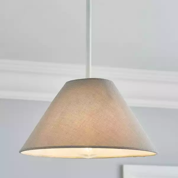 Dunelm Luna Conical Grey Shade 25cm 3 Dunelm Luna Conical Grey Shade 25cm