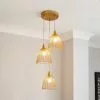 Elements Jaula Gold 3 Light Cluster Ceiling Fitting -wall lights Shop 30755628