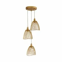 Elements Jaula Gold 3 Light Cluster Ceiling Fitting -wall lights Shop 30755628 alt05