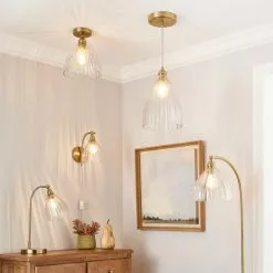 Churchgate Allexton Fluted Glass Wall Light -wall lights Shop 30755739 alt06