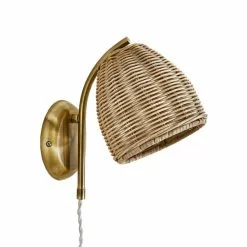 Churchgate Cotes Rattan Plug In Wall Light 12 Churchgate Cotes Rattan Plug In Wall Light -wall lights Shop 30755741 alt05