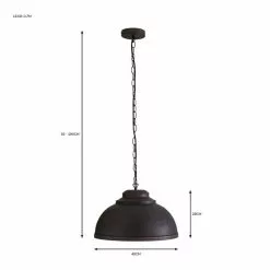 Dunelm Galley Antique Bronze Ceiling Fitting 40cm -wall lights Shop 30755747 alt07