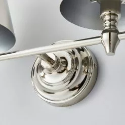 Dorma Bedford Polished Nickel 2 Light Wall Light -wall lights Shop 30755751 alt03