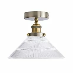 Dunelm Logan Glass 1 Light Satin Nickel Semi Flush Fitting 12 Dunelm Logan Glass 1 Light Satin Nickel Semi Flush Fitting -wall lights Shop 30755756 alt05