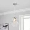 Dunelm Sheridan 1 Light Chrome Ceiling Fitting