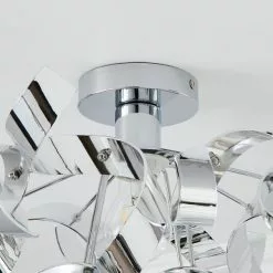 Dunelm Iris Semi Flush Ceiling Fitting -wall lights Shop 30755764 alt03